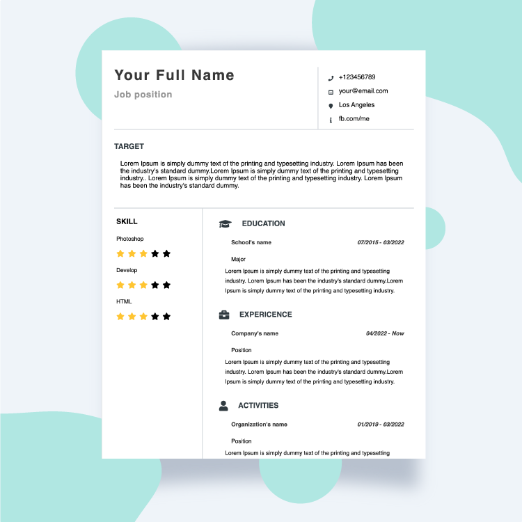 CV Layout 7