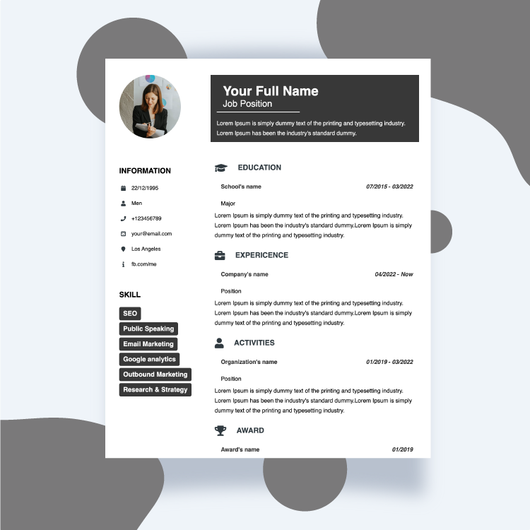 CV Layout 4