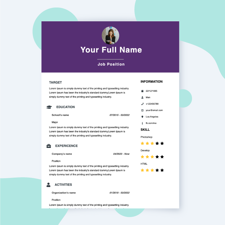 CV Layout 8